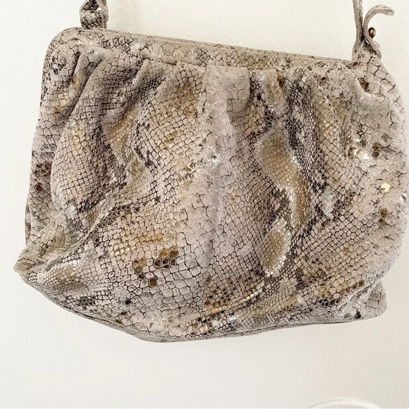 Free People Snake Print Echo Clutch Shoulder Bag - Picture 2 of 7